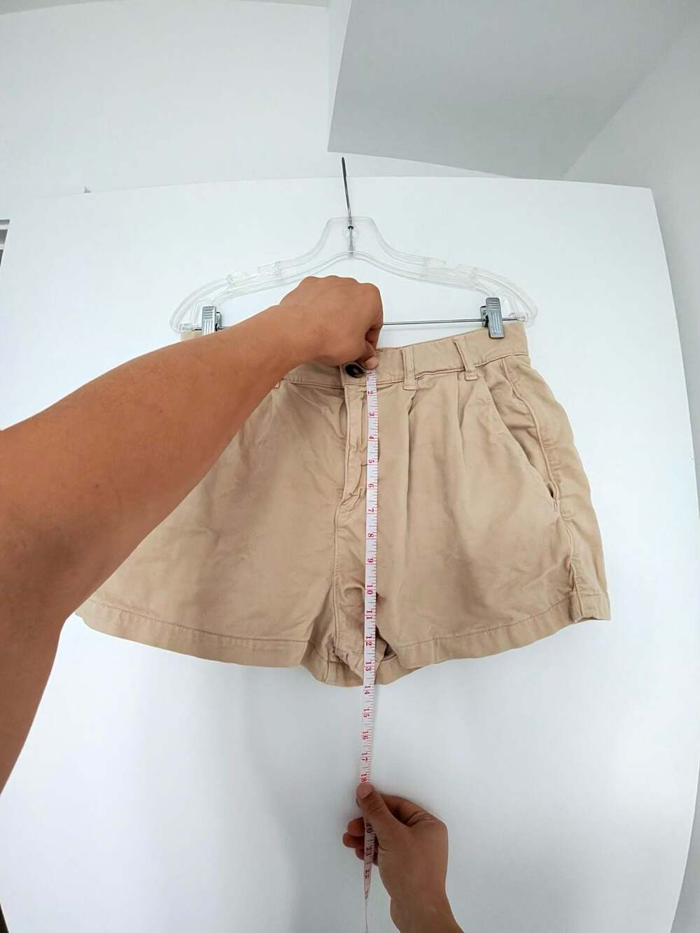 Free People Billie Chino High-Waisted Pleated Shorts - Picture 4 of 7